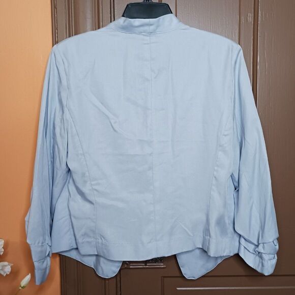 Joie Women's SP Light Blue Blazer Open Front - Picture 2 of 8